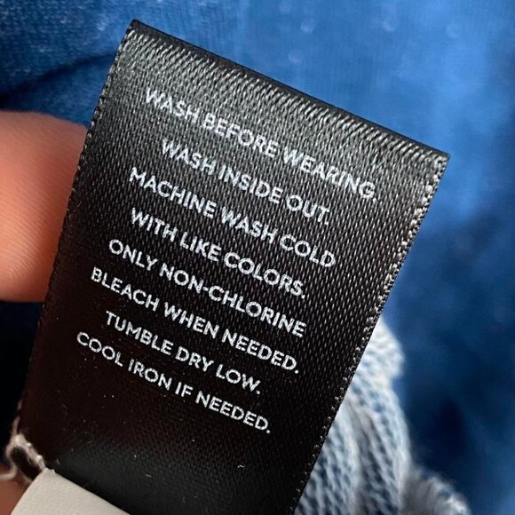 Simply Vera Vera Wang Small Blue Gray Tie Dye Sweatshirt NEW - Picture 12 of 14